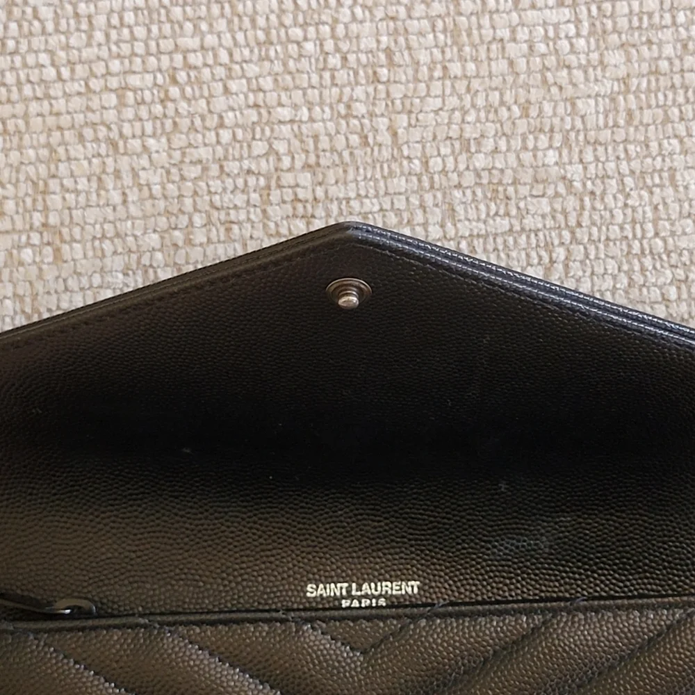 YSL Matelasse Quilted Leather Wallet